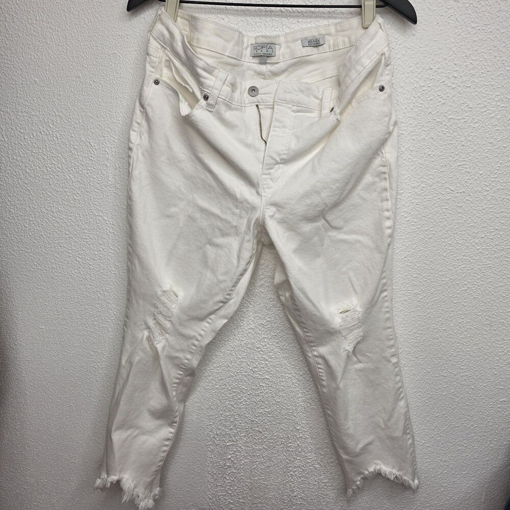 Sofia Jeans by Sofia Vergara Women's White Skinny Slim Stretch Denim Jeans